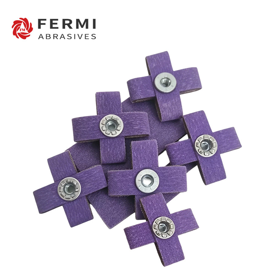 2" × 1/2" Cross Pads for Industrial Surface Finishing