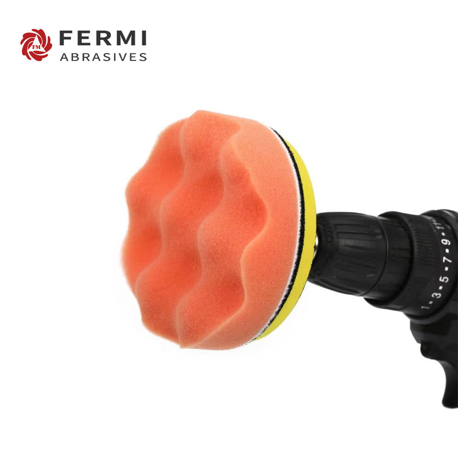 Fermi Abrasives Hex Foam Polishing Pad Set for Car Waxing and Paint Finishing
