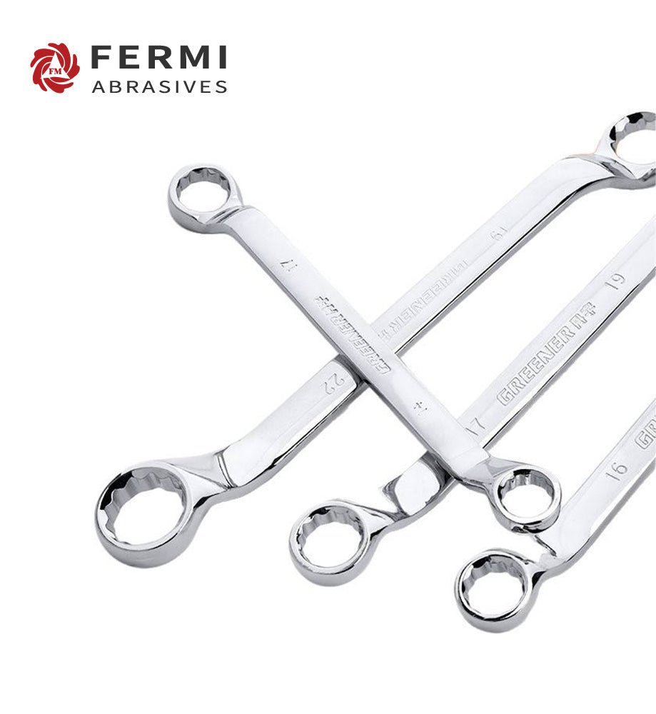 Fermi abrasives 8-Piece Metric Double Ring Wrench Set | Offset Box End Spanners
