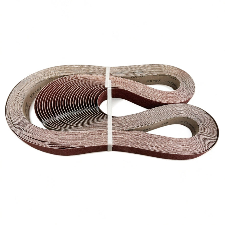 Fermi Abrasives FM Aluminum Oxide Sanding Belt – Metal, Wood, Stainless Steel Grinding & Knife Sharpening