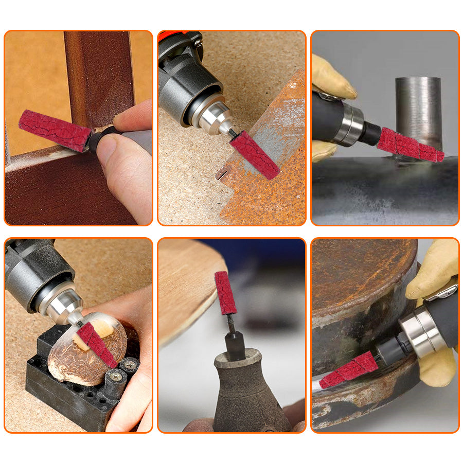 Ceramic Straight Cartridge Rolls for Metal Deburring, Weld Blending & Precision Finishing | Fermi Abrasives