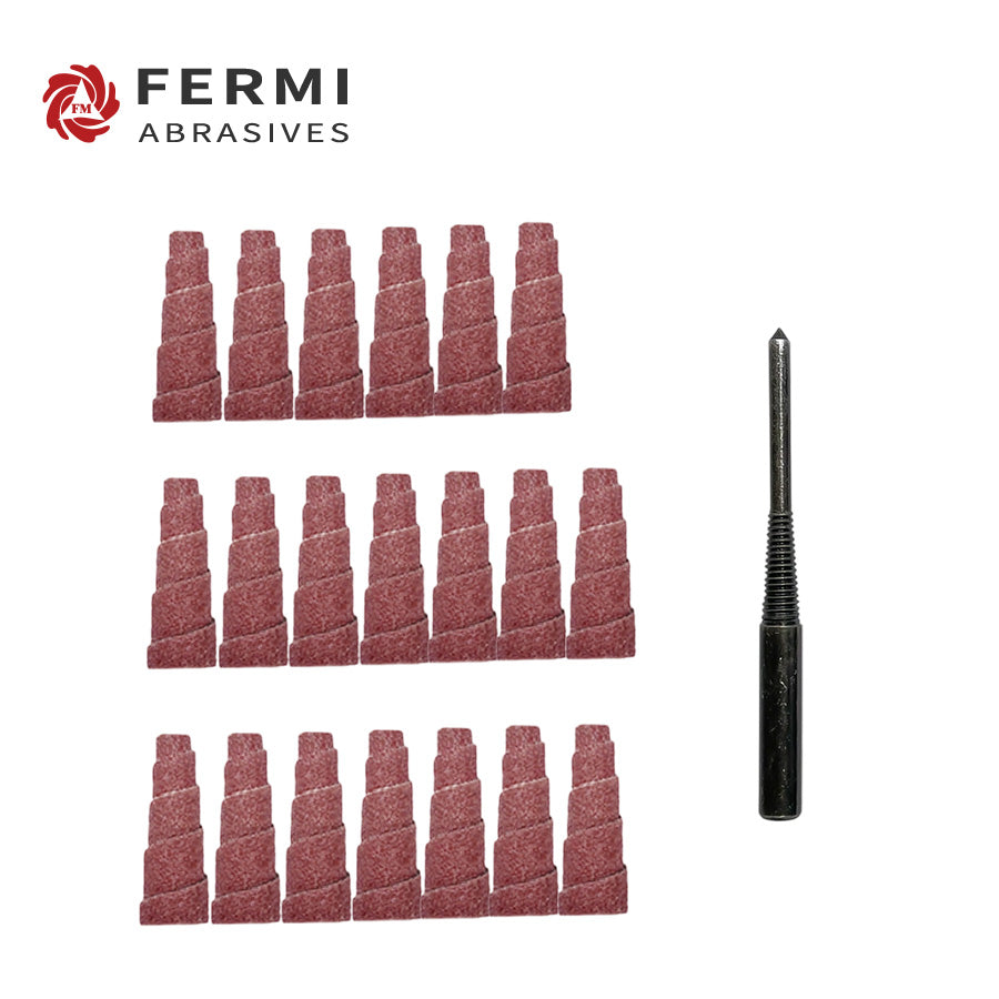 Aluminum Oxide Straight Cartridge Rolls for Weld Blending & Metal Fabrication