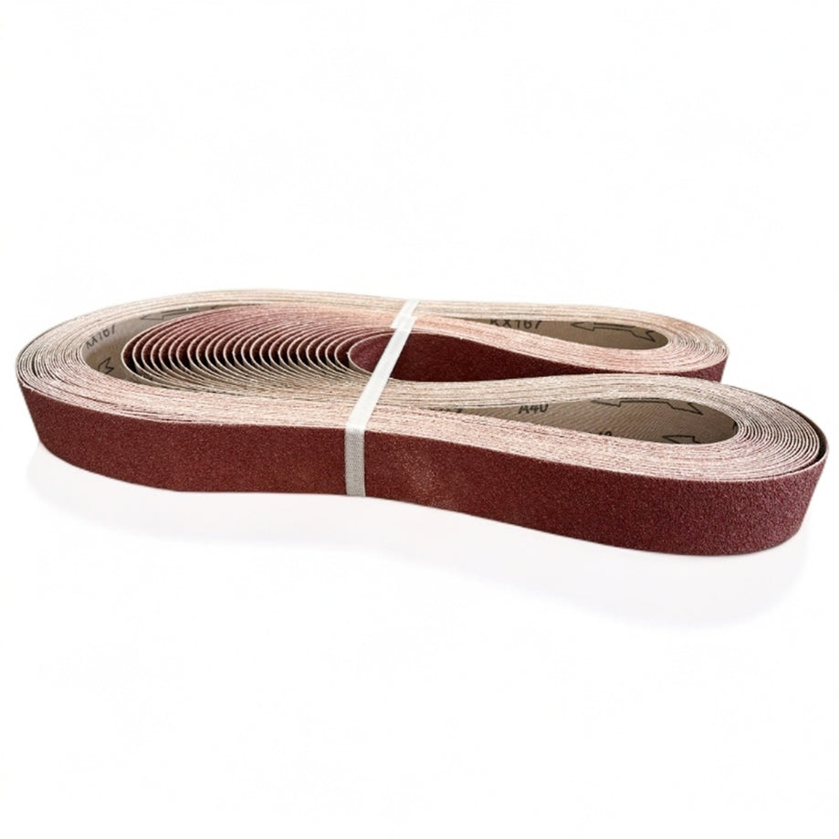 Fermi Abrasives FM Aluminum Oxide Sanding Belt – Metal, Wood, Stainless Steel Grinding & Knife Sharpening