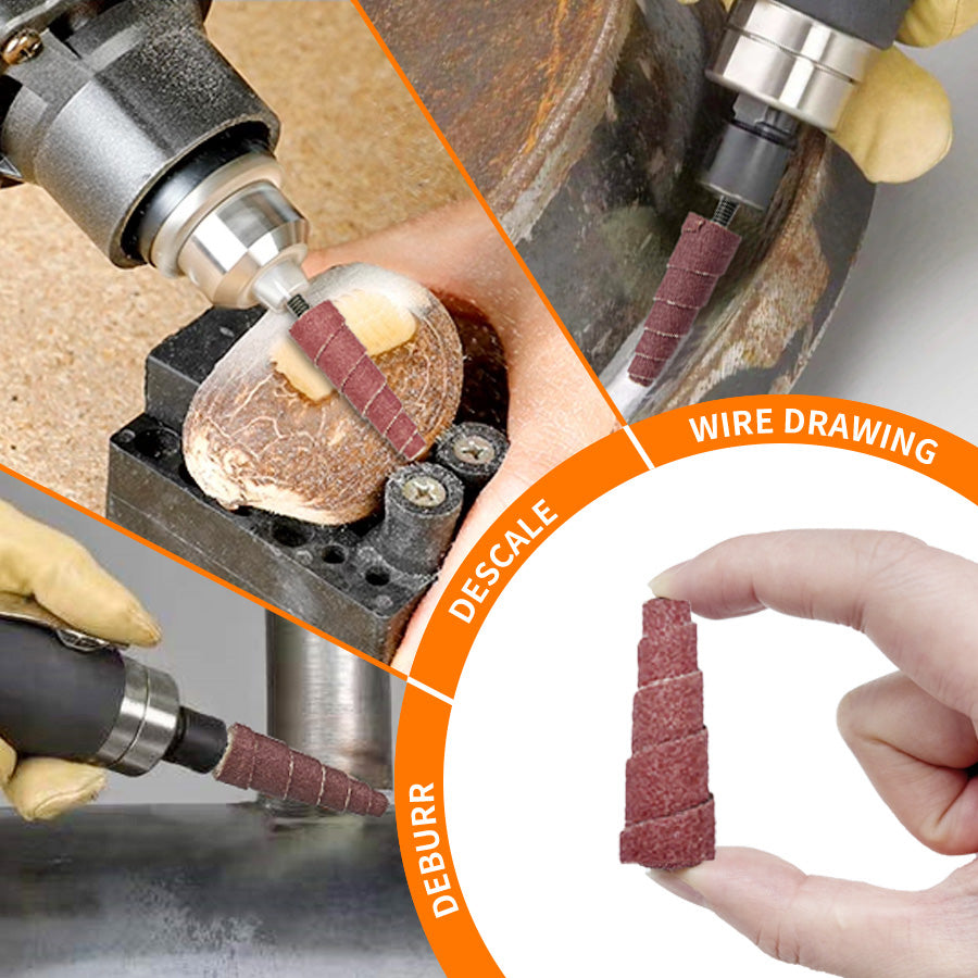 Aluminum Oxide Straight Cartridge Rolls for Metal Deburring & Finishing | Fermi Abrasives