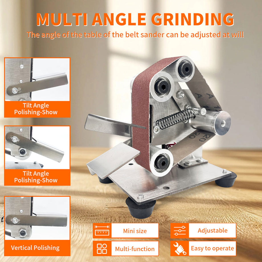 Fermi abrasives Professional Mini Belt Sander C Series – Multi-Function Belt Grinder for Metalworking & Woodworking