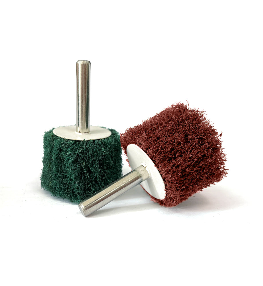 Non Woven Mounted Flap Wheel with Shaft for Grinding and Polishing