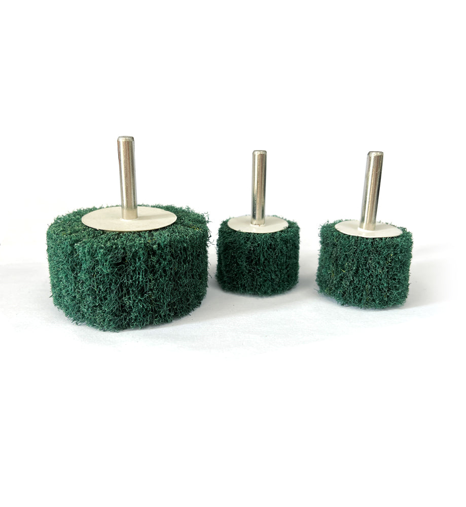 Non Woven Mounted Flap Wheel with Shaft for Grinding and Polishing