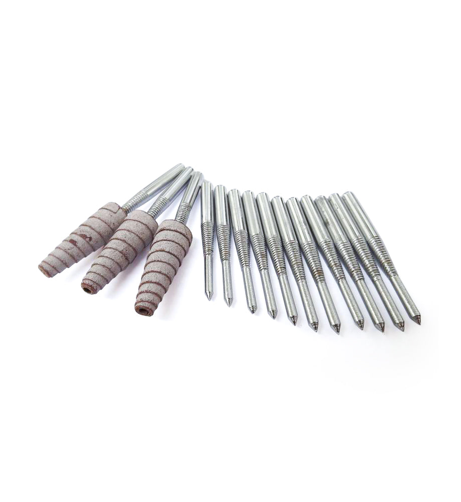 Cartridge Roll Mandrels Silver & Black 6mm & 1/4”