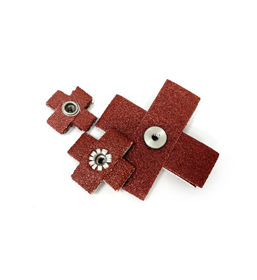 Coated Abrasive Cross Pads 1"* 1" 1-1/2" * 1-1/2" 2" * 2" 3"* 3"
