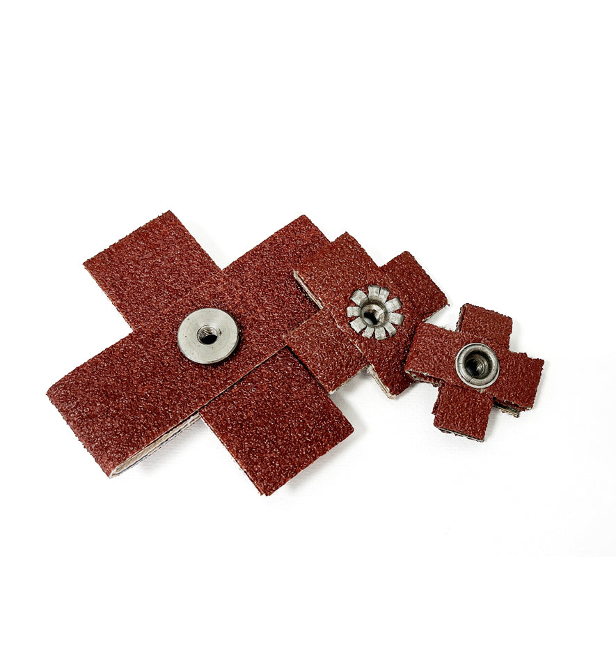 Coated Abrasive Cross Pads 1"* 1" 1-1/2" * 1-1/2" 2" * 2" 3"* 3"