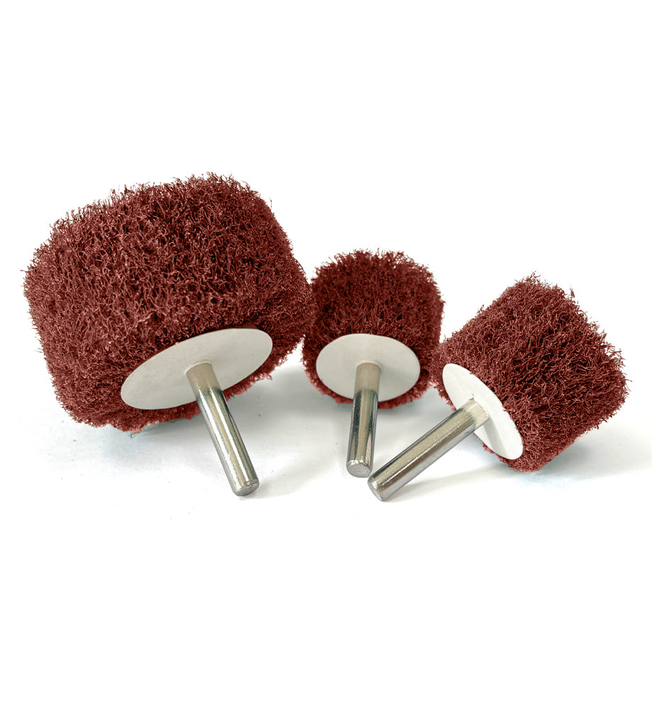 Non Woven Mounted Flap Wheel with Shaft for Grinding and Polishing
