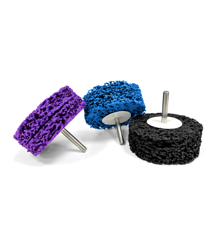 Clean and Strip Mounted Wheel with Shaft for Grinding