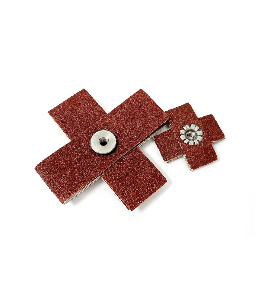 Coated Abrasive Cross Pads 1"* 1" 1-1/2" * 1-1/2" 2" * 2" 3"* 3"