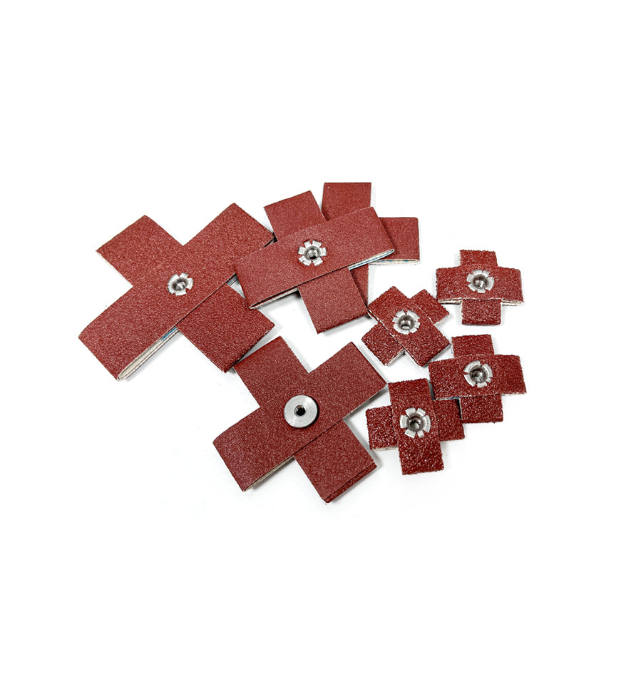 Coated Abrasive Cross Pads 1"* 1" 1-1/2" * 1-1/2" 2" * 2" 3"* 3"