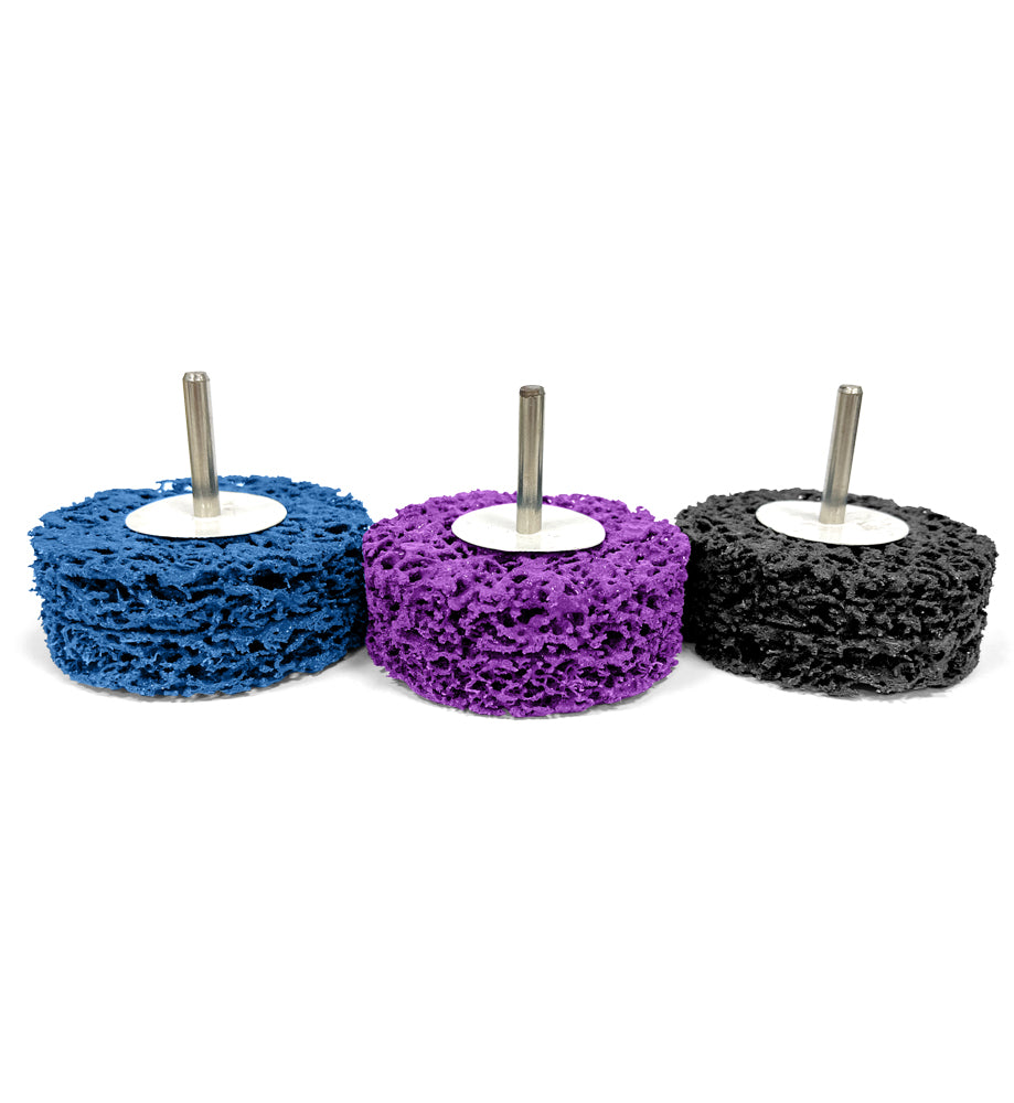 Clean and Strip Mounted Wheel with Shaft for Grinding