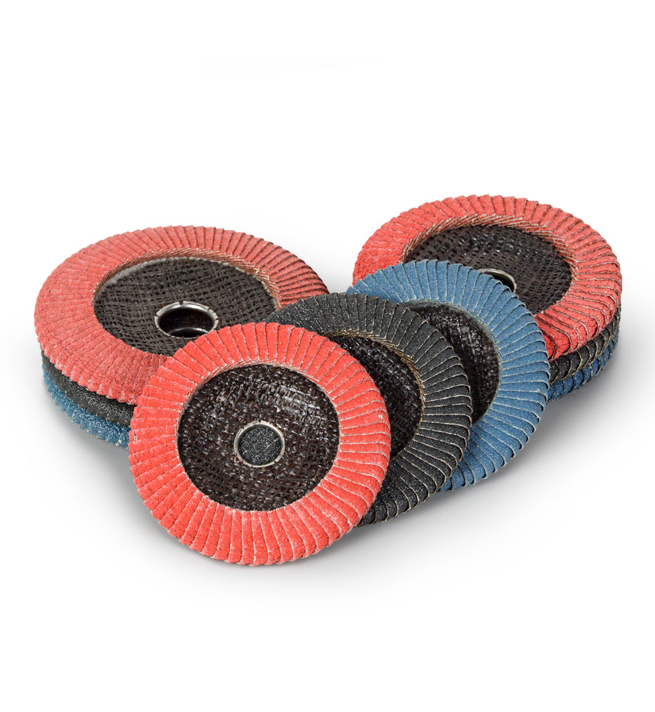 Premium Coated Abrasive Ceramic Grain Curve Flap Discs 4" 4.5" 5"  7”