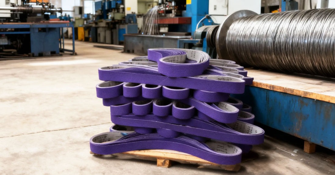 Fermi Abrasives 587J Flexible Ceramic Sanding Belt for Precision Metal Finishing