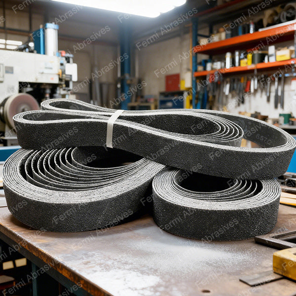 Fermi Abrasives 657C Silicon Carbide Abrasive Belt for Metal Surface Finishing