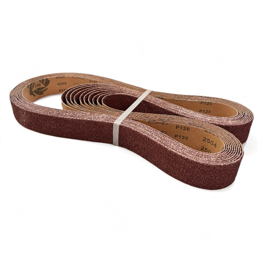 655F Aluminum Oxide Sanding Belt by Fermi Abrasives – Grinding, Polishing & Knife Sharpening