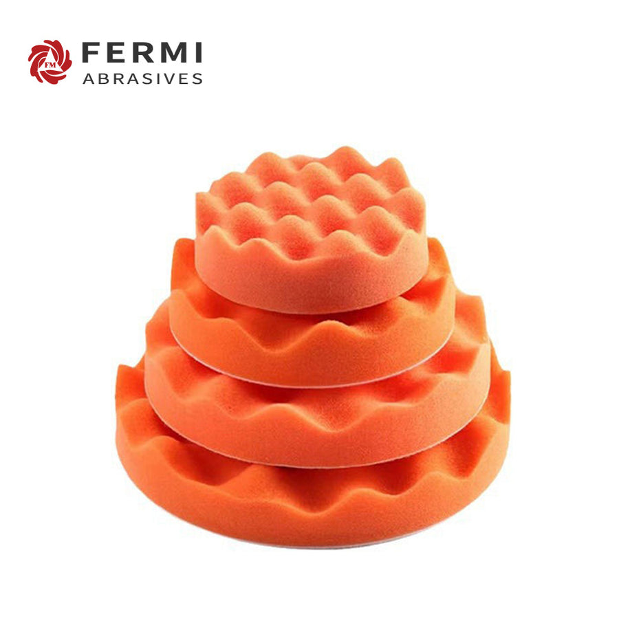 Fermi Abrasives Hex Foam Polishing Pad Set for Car Waxing and Paint Finishing