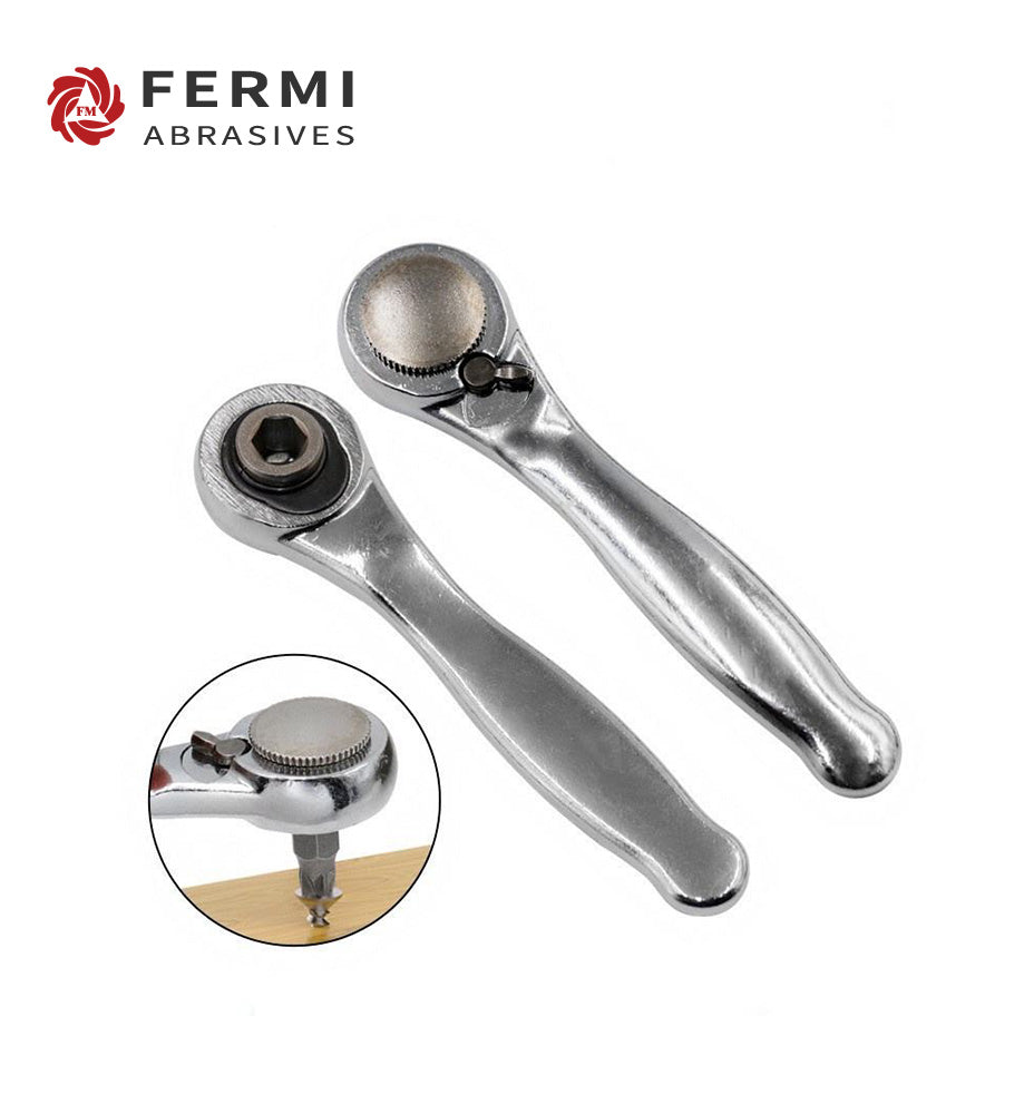 Fermi Abrasives Mini Quick-Release Ratchet Wrench Set | Dual Direction