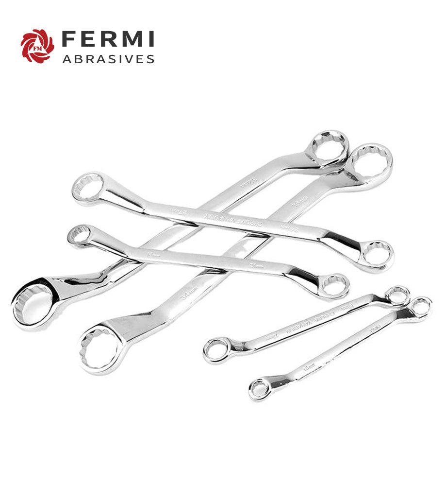 Fermi abrasives 8-Piece Metric Double Ring Wrench Set | Offset Box End Spanners