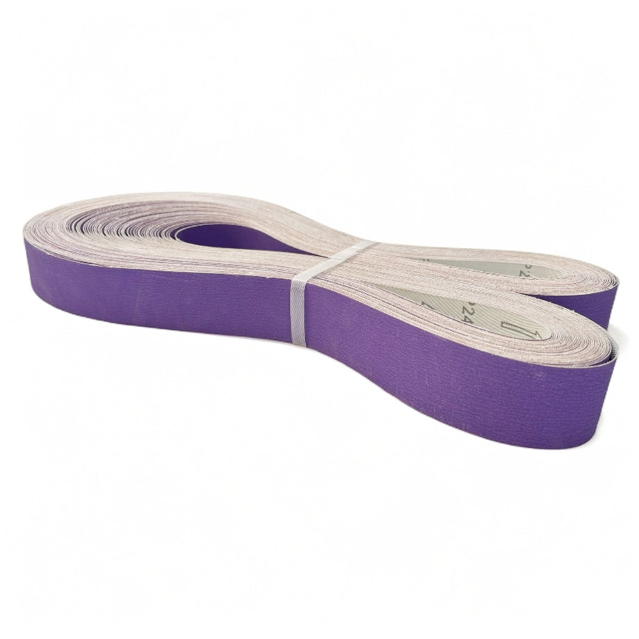 Fermi Abrasives 726M Soft-Back Ceramic Sanding Belt – Flexible Finishing, Stainless Steel Grinding & Knife Sharpening