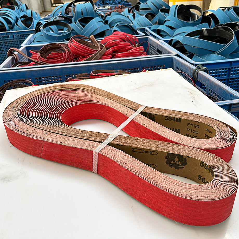 584M Ceramic Sanding Belt by Fermi Abrasives – Heavy-Duty Grinding & Knife Sharpening for Stainless Steel & Metal