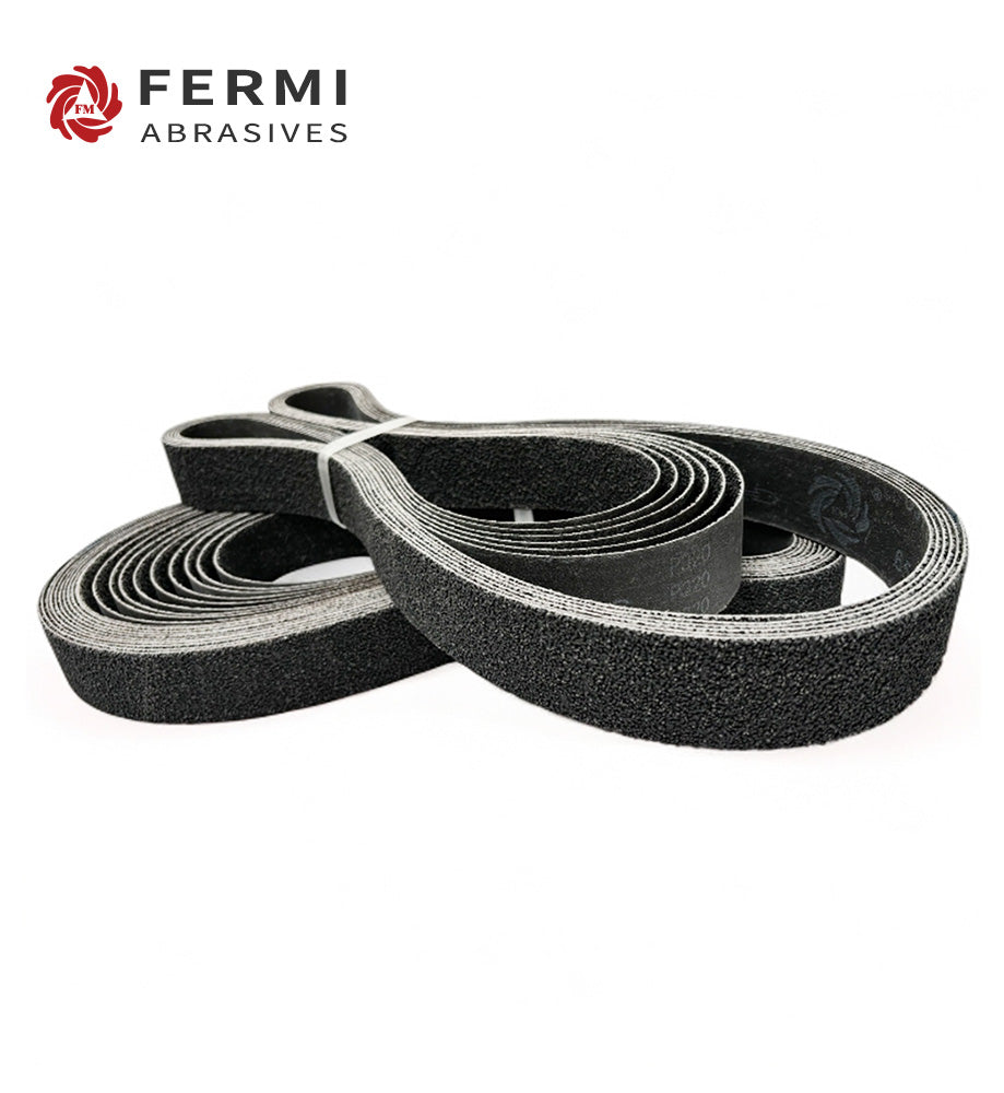 Fermi Abrasives 657C Structured Silicon Carbide Sanding Belt – Stainless Steel Finishing & Knife Sharpening