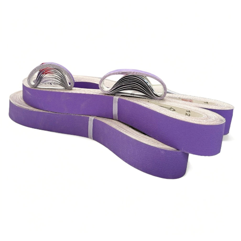 Fermi Abrasives 726M Soft-Back Ceramic Sanding Belt – Flexible Finishing, Stainless Steel Grinding & Knife Sharpening