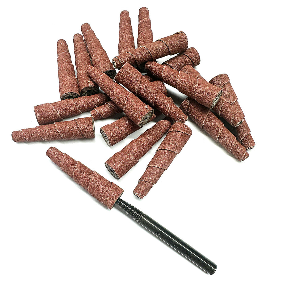 Aluminum Oxide Straight Cartridge Rolls for Metal Deburring & Finishing | Fermi Abrasives