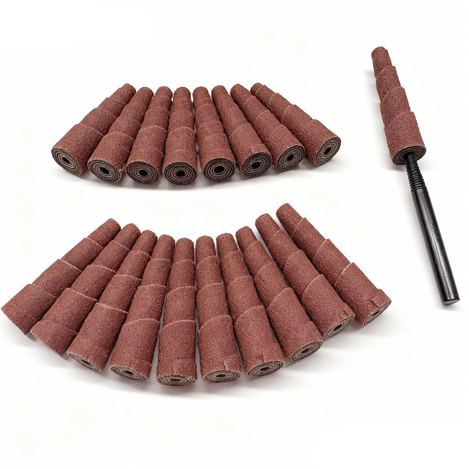 Aluminum Oxide Straight Cartridge Rolls for Metal Deburring & Finishing | Fermi Abrasives