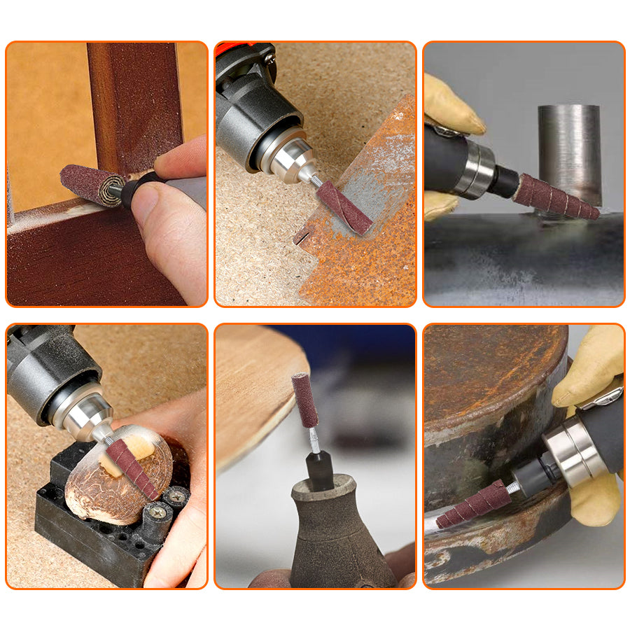 Aluminum Oxide Straight Cartridge Rolls for Metal Deburring & Finishing | Fermi Abrasives