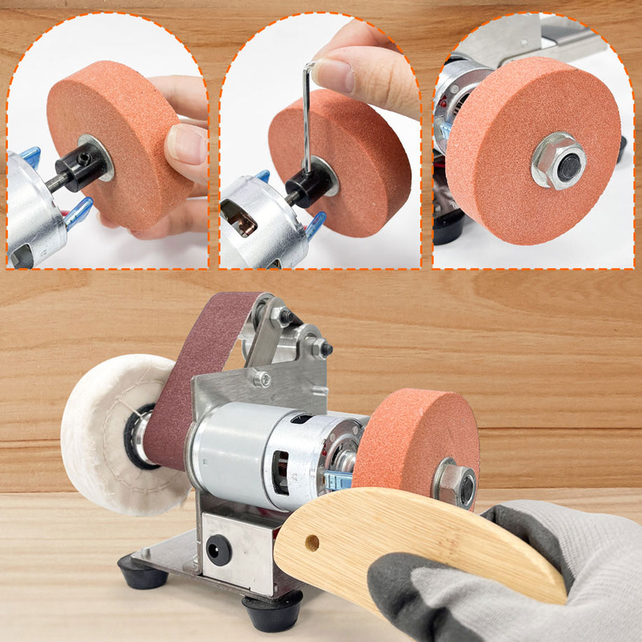 FERMI Professional Mini Belt Sander C Series – Multi-Function Belt Grinder for Metalworking & Woodworking