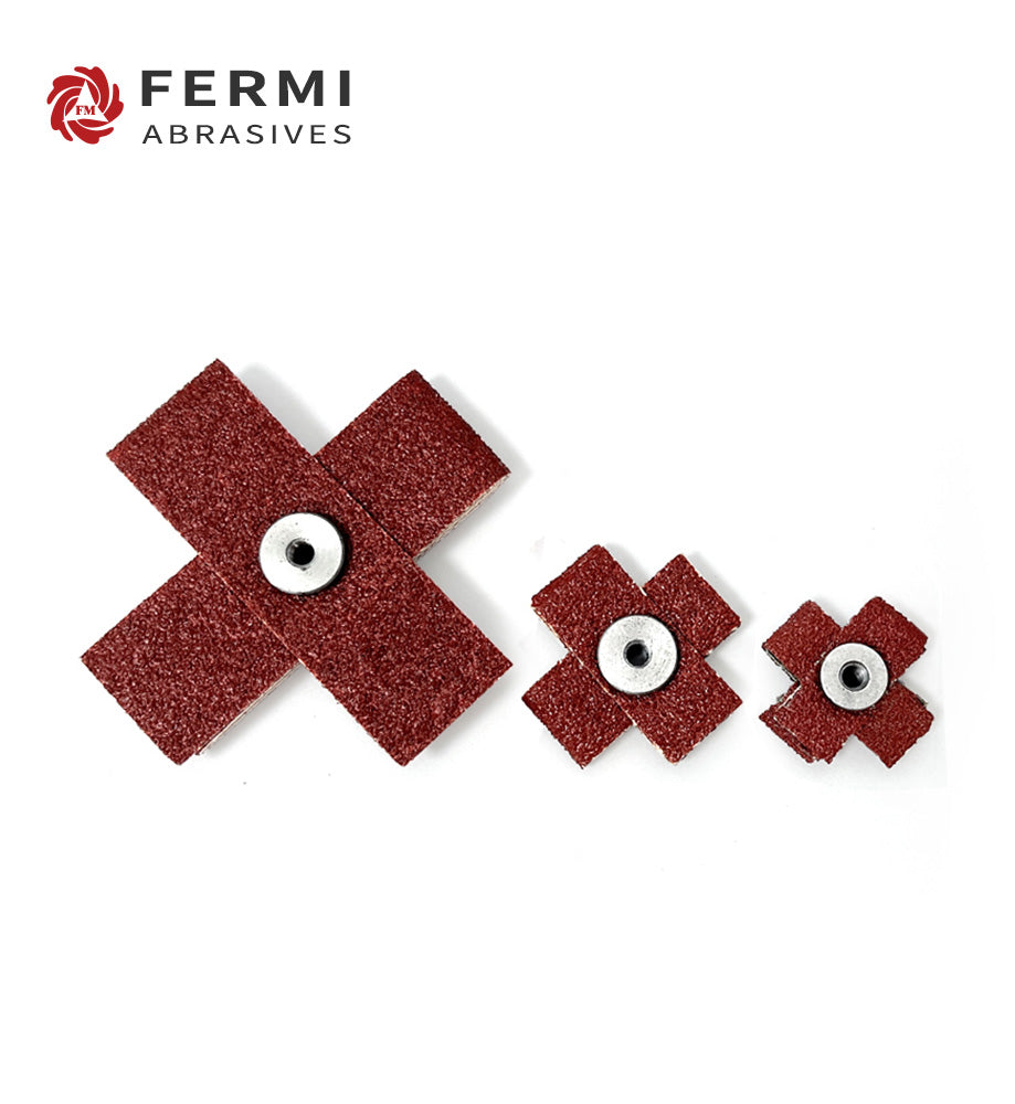 Coated Abrasive Cross Pads 1"* 1" 1-1/2" * 1-1/2" 2" * 2" 3"* 3"