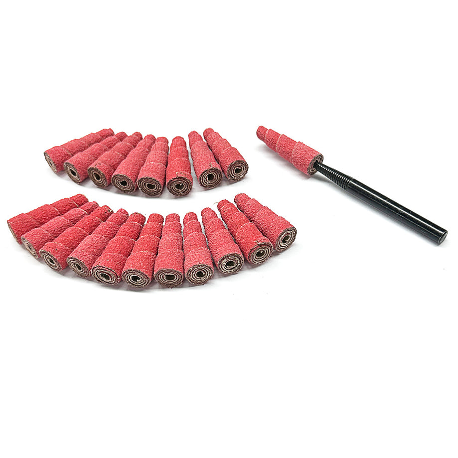 Ceramic Straight Cartridge Rolls for Metal Deburring, Weld Blending & Precision Finishing | Fermi Abrasives