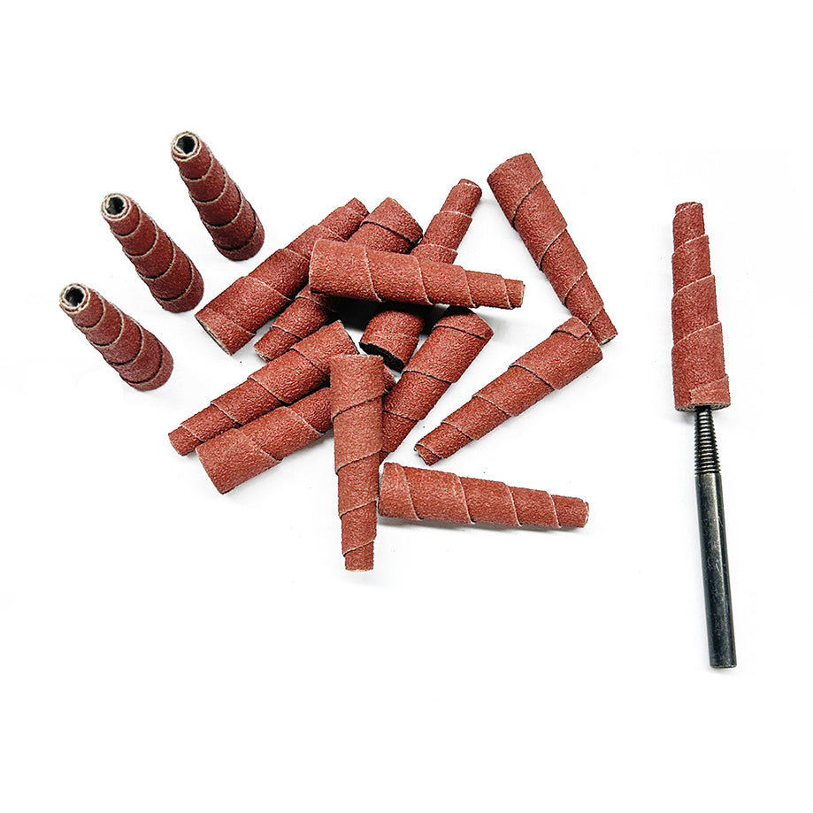 Aluminum Oxide Straight Cartridge Rolls for Metal Deburring & Finishing | Fermi Abrasives