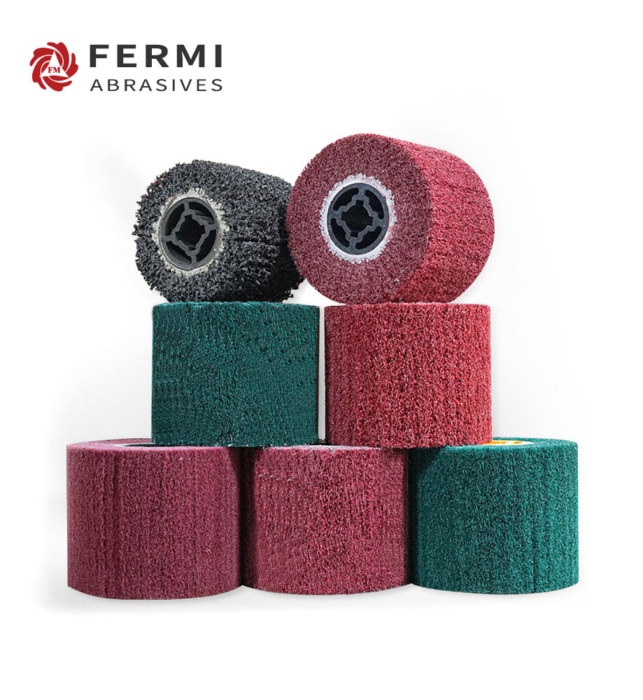 Non Woven Unmounted Wheels and Drums for Grinding and  Finishing